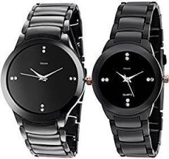 Kitcone Jewellery Bracelet Style Belt Women's Watch Men's Watch Type 98 PACK OF 2