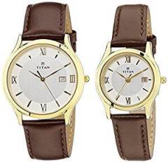 Titan Bandhan Analog White Dial Unisex Watch NB19592959YL01