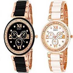 DEKIN Analogue Multi Colour Dial Women's Watch Combo of 2 MMS02CPRS