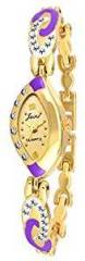 Jainx Golden Dial Analog Watch For Women's JW554