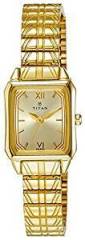 Titan Karishma Analog Champagne Dial Women's Watch NE2488YM02