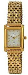 Maxima Formal Gold Analog White Dial Women's Watch 29004CMLY