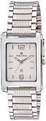 Maxima Analog White Dial Unisex Watch 16001CPGI