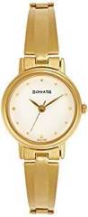 Sonata Analog White Dial Women's Watch 8096YM04C