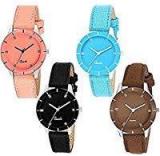 Acnos Analogue Multicolour Dial Women's Watch Pack Of 4