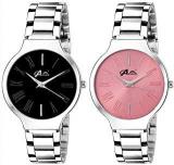 Acnos Analogue Women's Watch Multicolour Dial Silver Colored Strap