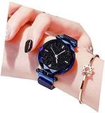 Acnos Casual Magnet Analogue Girl's Watch Black Dial Blue Colored Strap Mgnt Blue