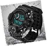 Acnos Digital Watch Shockproof Multi Functional Automatic Black Color Strap Waterproof Digital Sports Watch For Men's Kids Watch For Boys Watch For Men Pack Of 1 Watch Water Resistance Digital Watch