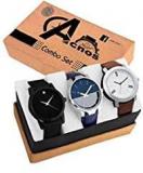 Acnos Stylist Analog Watch Combo Set For Men Pack Of 3 433 21 24