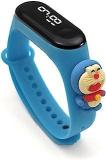 ADAMO ADAMO Digital Unisex Child Watch Blue Doraemon Dial Blue Colored Strap