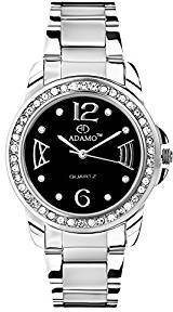 ADAMO Analogue Black Dial Women's Watch AD39SM02