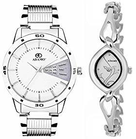 ADAMO Enchant Analog White Dial Unisex's Watch 818SM01 327SM01