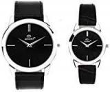 ADAMO Slim Analog Black Dial Unisex Watch AD6472SL02