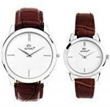 Adamo Slim Analog White Dial Unisex Watch AD6472BR01