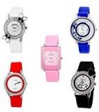 Addic Combo Of 5 Analogue Multicolor Dial Womens Watch Cw809