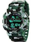 Addic Multicolor Dial Army Green Strap Digital Sports Watch For Men's & Boys.