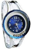 Addic Rolling Diamonds Amazing Blue Dial Watch For Women's & Girls.