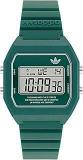 adidas Resin Originals Clear Dial Unisex Digital Watch Aost23558, Band Color:Green