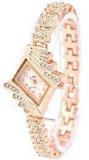 Aelo Rose Gold Analog White Dial Girls Watch Www1042