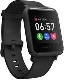 Amazfit Amazfit Bip S Lite Smart Watch, 30 Days Battery Life, 150+ Watch Faces, Always On Display, 30g Lightweight, 5 ATM Water Resistance, 8 Sports Modes Charcoal Black