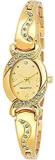 Analog Bangle Gold Dial Luxury Fashion Bracelet Watch For Women & Girls W158