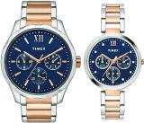 Analog Blue Dial Couple's Watch Set TW00PR267