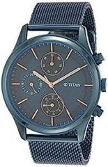 Analog Blue Dial Men's Watch 1805QM02