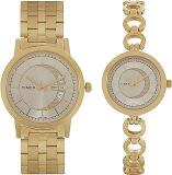 Analog Champagne Dial Couple's Watch Set TW00PR229