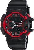 Analog Digital Black Dial Men's Watch AD1117 BLK RED