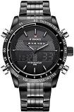 Analog Digital Black Dial Men's Watch NF9024