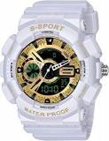 Analog Digital Gold Dial Men's Watch