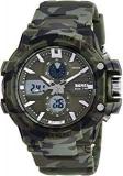 Analog Digital Green Dial Men's Watch 990 Camo