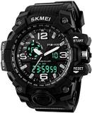 Analog Digital Quartz Men's Watch With Silicone Strap AD1155