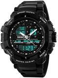 Analog Digital White Dial Men's Watch 1164 Black