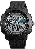 Analog Digital White Dial Men's Watch 1361 Black