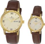 Analog Gold Dial Unisex's Watch NL15802490YL05