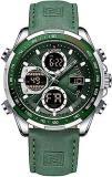 Analog Men's Watch Green Dial Green Colored Strap