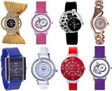 Analog Multi Color Watch For Women And Girls Combo Of 8 Watch 55599904