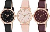 Analog Multi Colored Dial Fashion Combo Watch For Women And Girls Pack Of 3