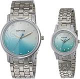 Analog Multi Colour Dial Couple Watch NL10138925SM01