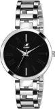 Analog Stainless Steel Black Dial Girl's And Women's Watch ManishaBlack0507