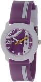 Analog Unisex Watch Purple Dial Multi Colored Strap