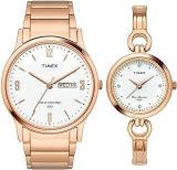 Analog White Dial Couple's Watch Set TW00PR263