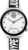 Analog White Dial Unisex's Watch HYU018BW