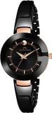 Analog Women's Watch Black Dial Black Colored Strap