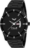 Analogue Black Dial Day And Date Men's Watch