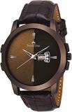 Analogue Brown Dial And Leather Strap Men's Watch