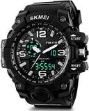 Analogue Digital Black Dial Men's Watch Ad1155 Black