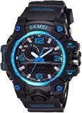 Analogue Digital Black Dial Men's Watch Ad1155 Blue