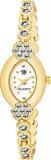 Analogue Girls' & Women's Watch White Dial Gold Colored Strap